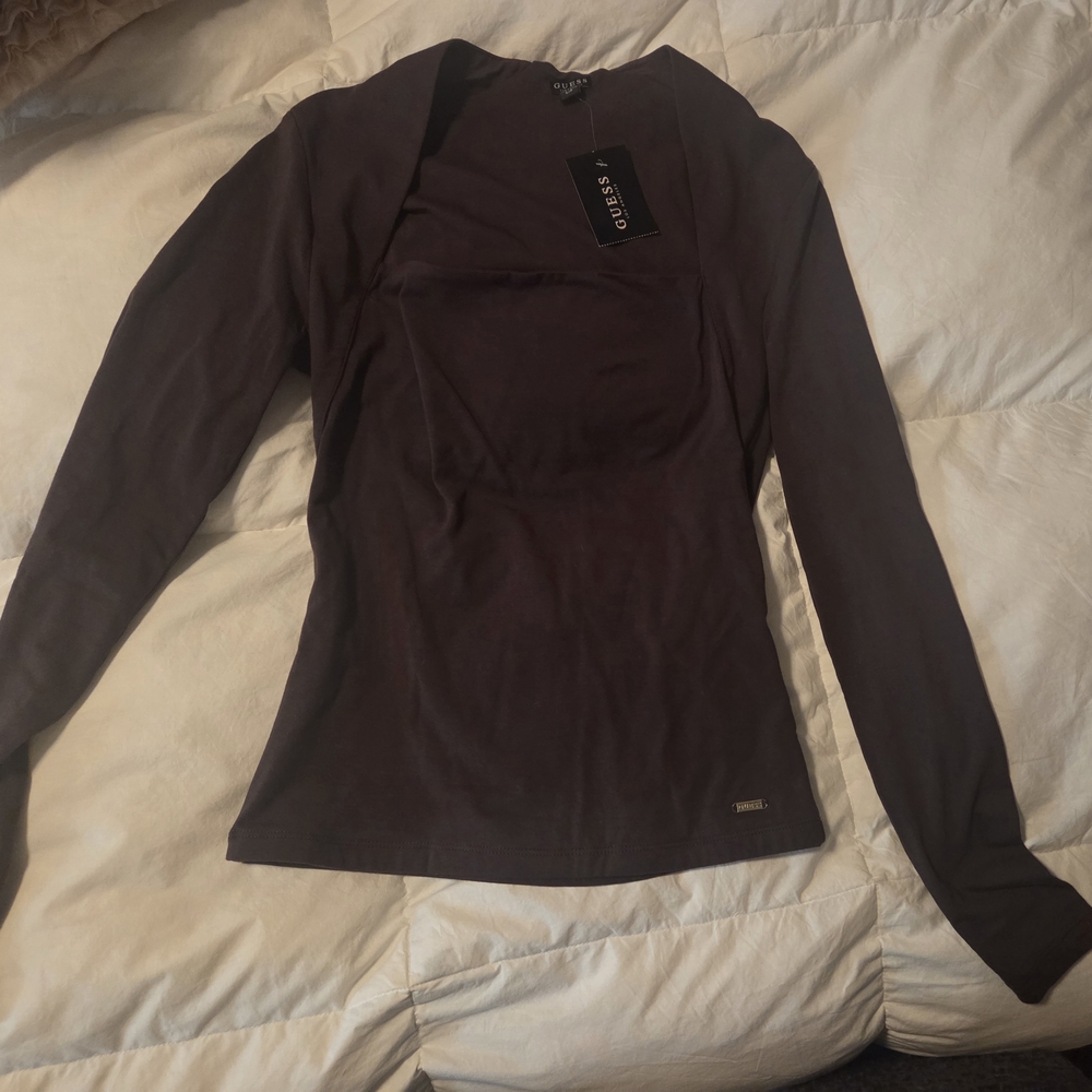Express Women's Black Long Sleeve Top